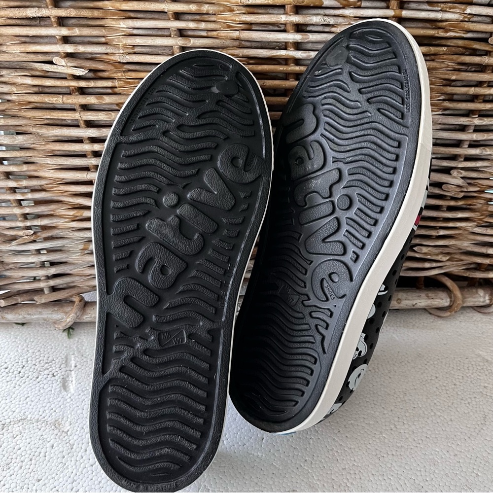 Native Black and White Mickey Mouse  Slip-On shoes - Picture 5 of 5